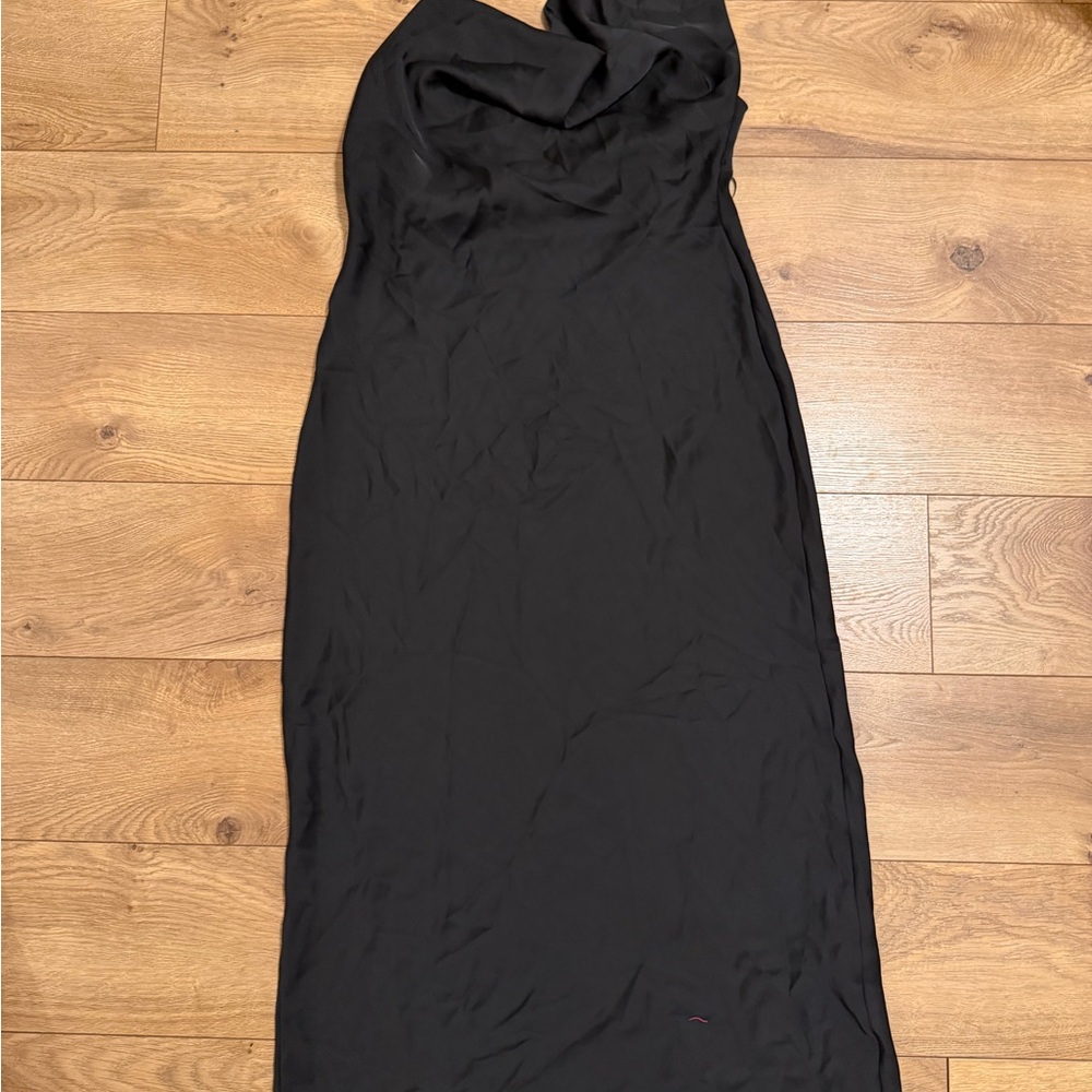 Zara One Shoulder Black Dress